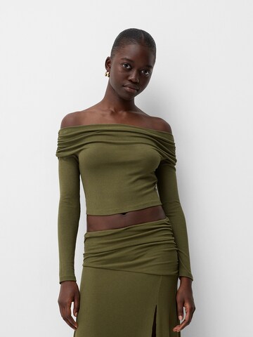 Bershka Shirt in Green: front