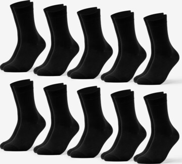 Occulto Socks 'Bambus Paulina' in Black: front