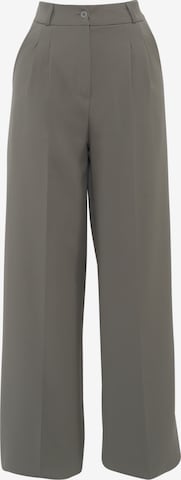 FRESHLIONS Pleated Pants ' Erika ' in Green: front