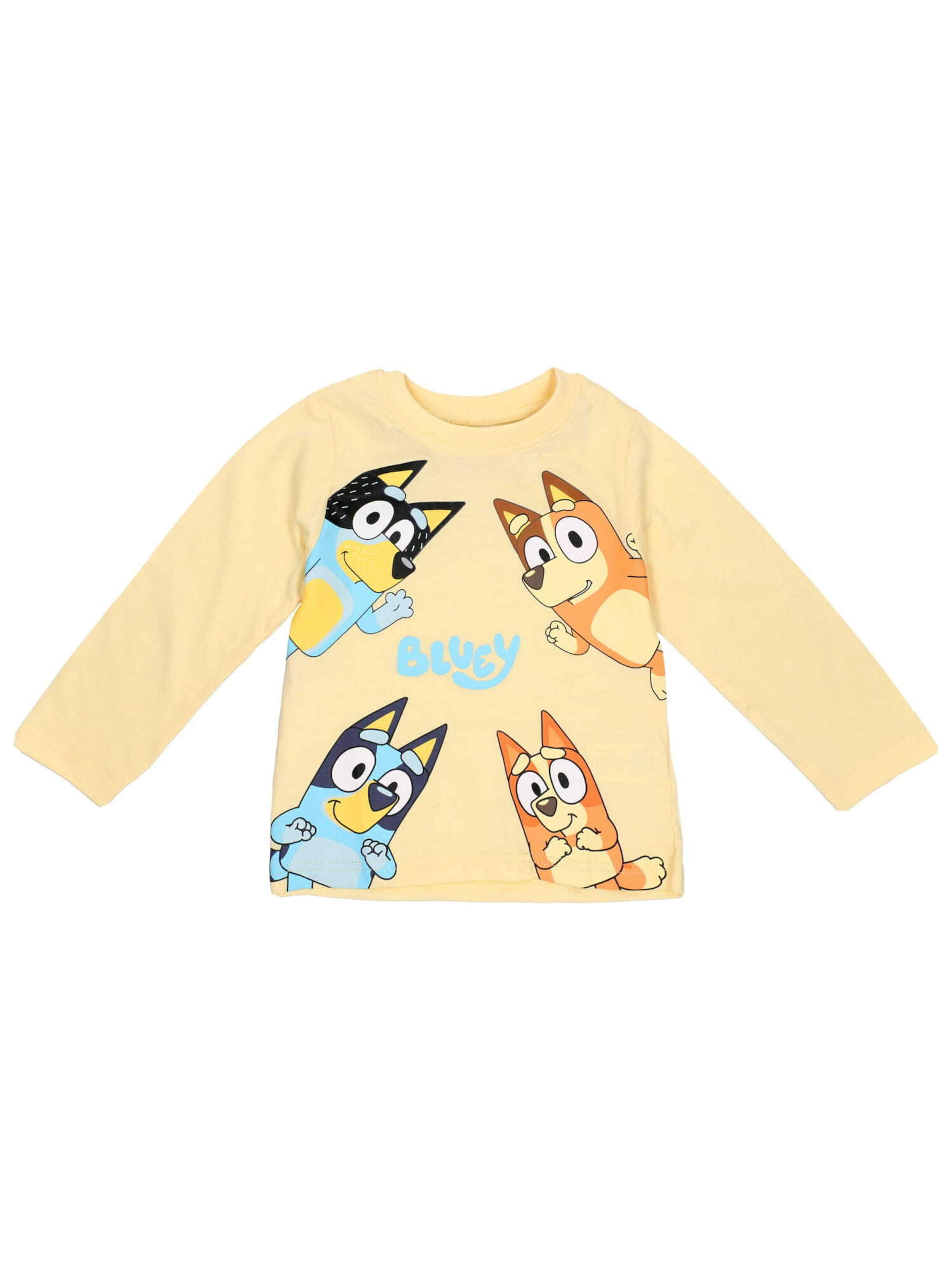 Maglietta di Bluey in giallo: frontale
