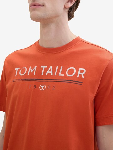 TOM TAILOR Tričko - oranžová