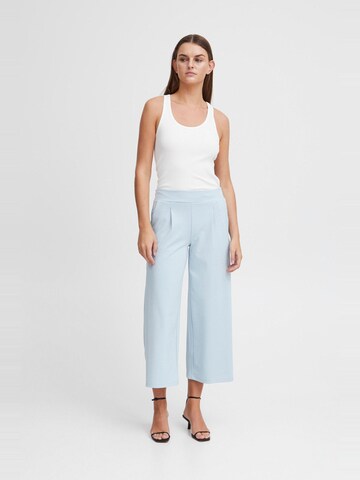 Wide leg Pantaloni con pieghe 'IHKate' di ICHI in blu