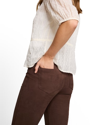 TOM TAILOR DENIM Flared Broek in Bruin