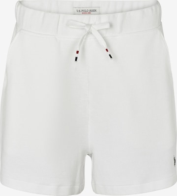 U.S. POLO ASSN. Normální Kalhoty 'Frig' – bílá: přední strana