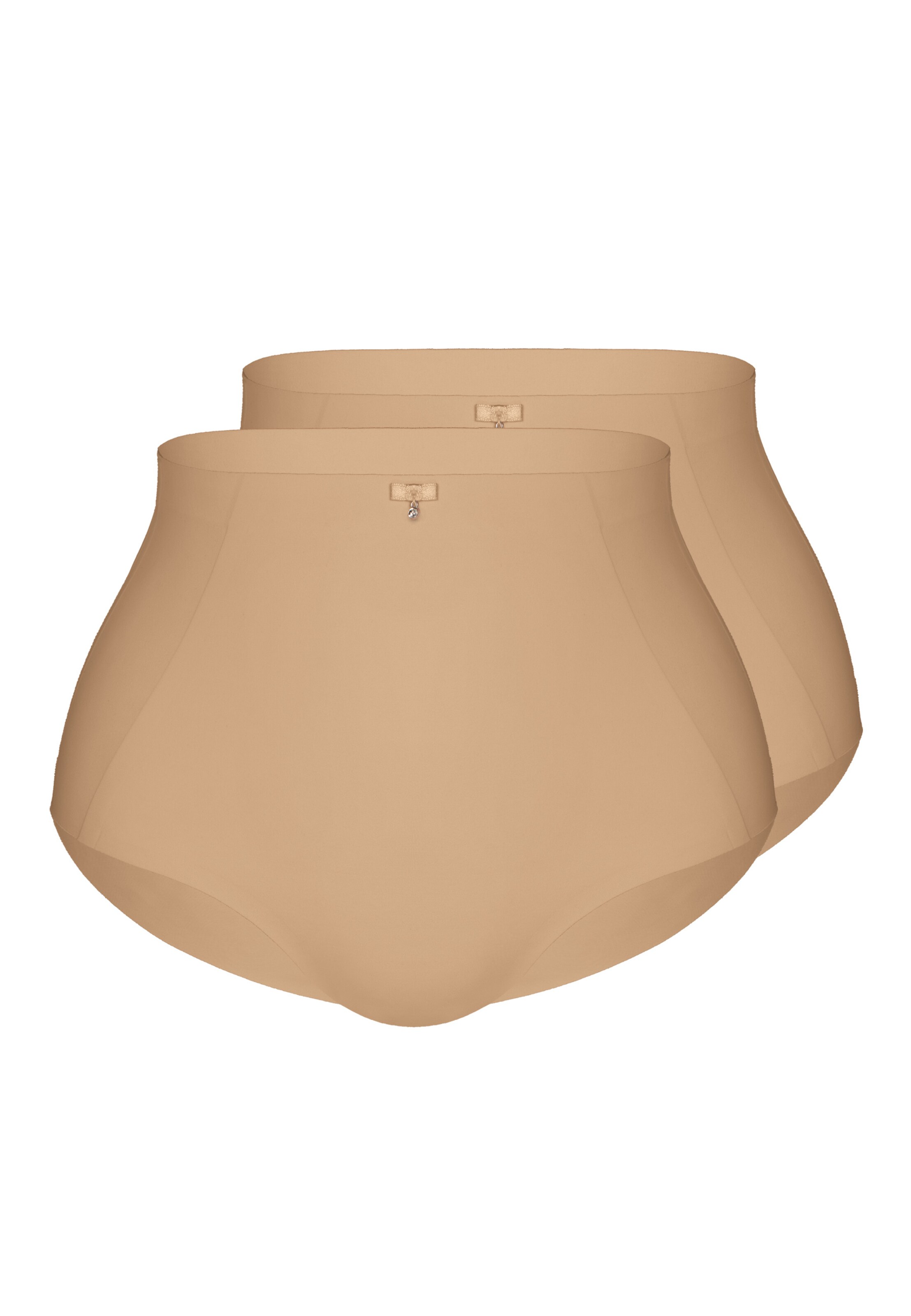 sassa Taillenslip 'BEAUTIFUL EMBROIDERY' 2er Pack in Beige: Vorderseite