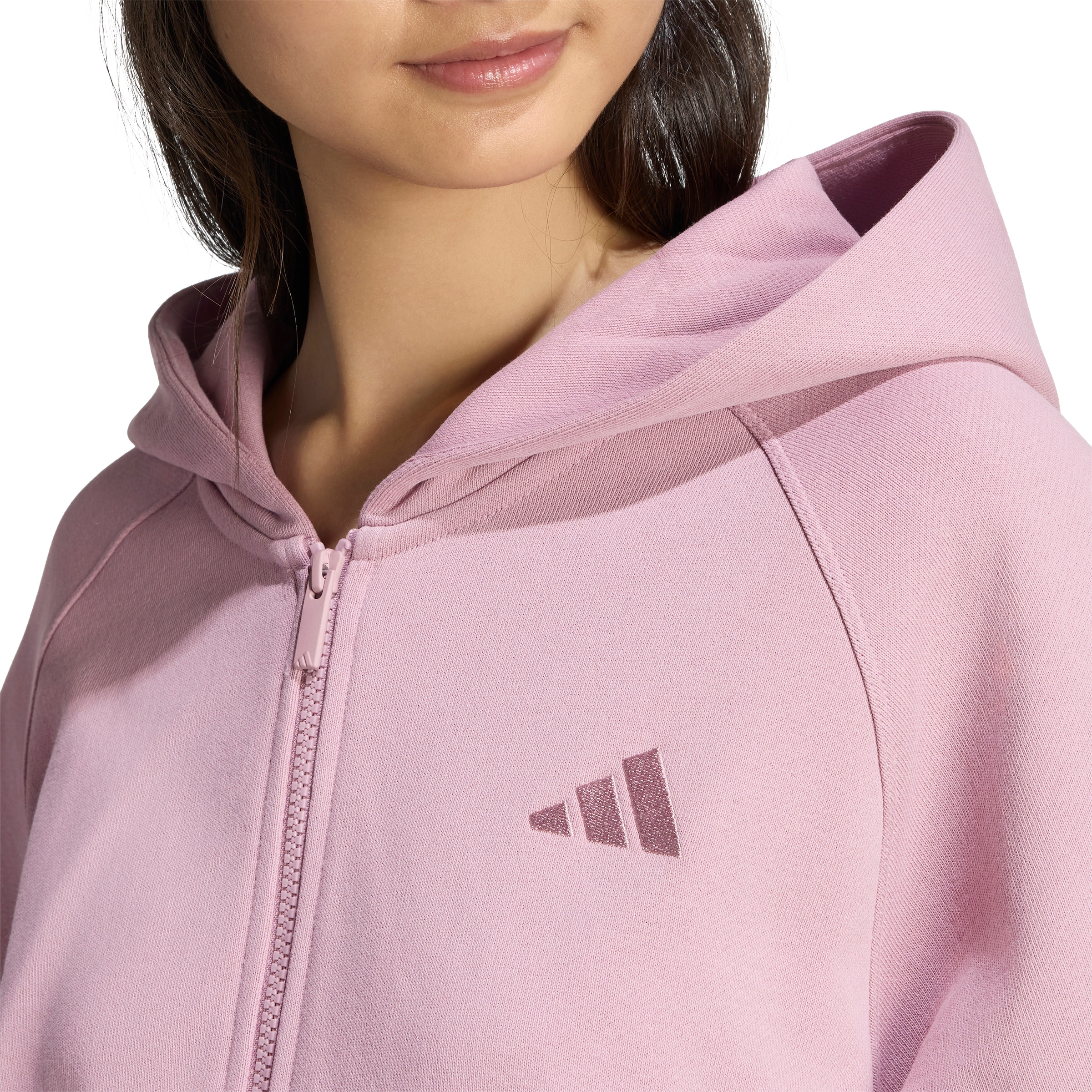 ADIDAS SPORTSWEAR Αθλητική ζακέτα φούτερ 'AK' σε λιλά
