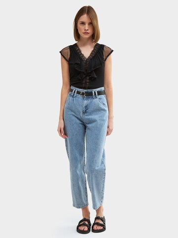 Influencer Top in Schwarz