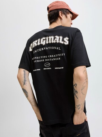 T-Shirt 'JORMEADOWS' JACK & JONES en noir : devant