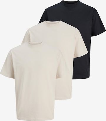 JACK & JONES Shirt 'Organic Relaxed' in Beige: Vorderseite
