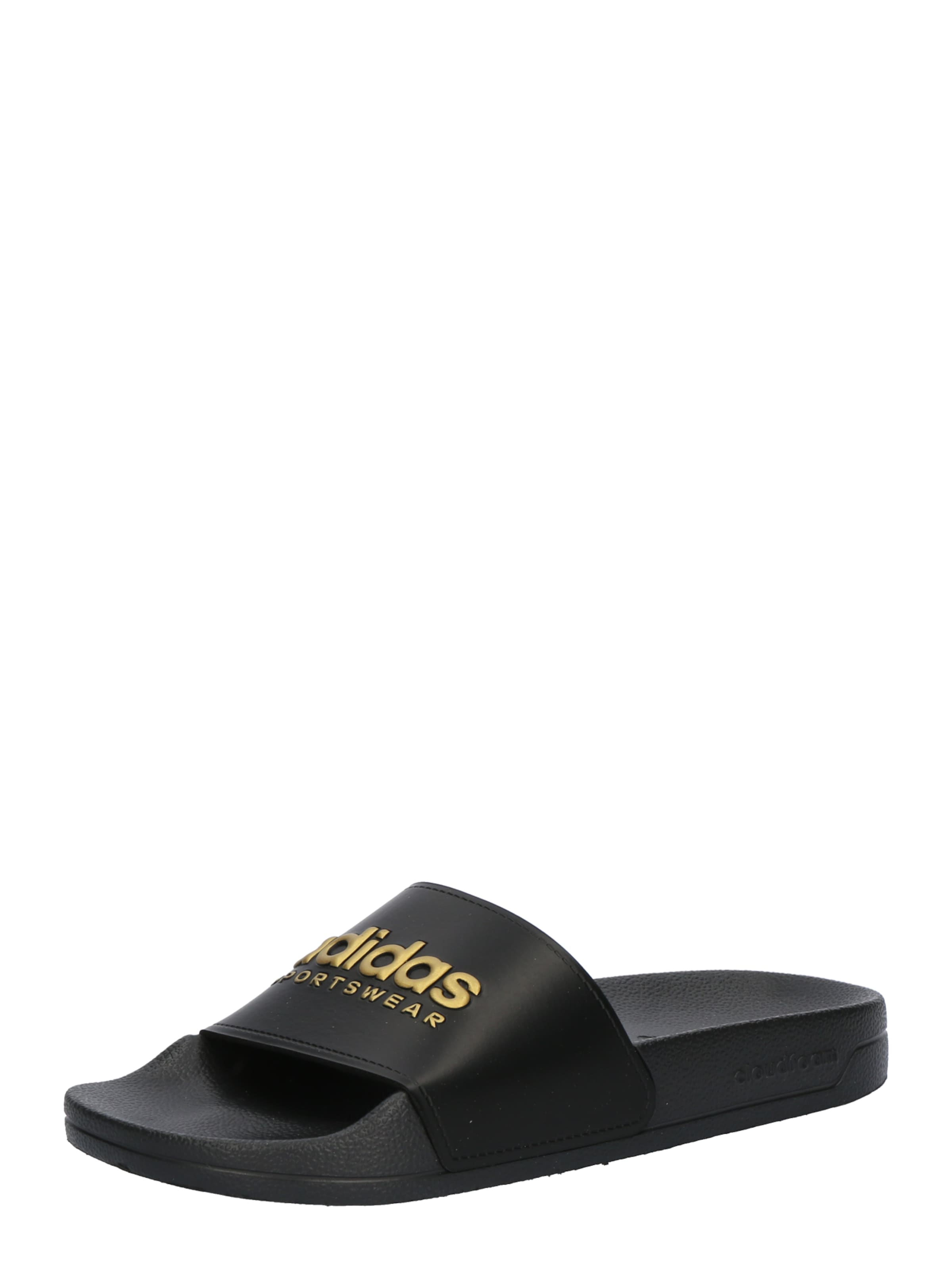Claquettes / Tongs 'ADILETTE' ADIDAS SPORTSWEAR en noir : devant