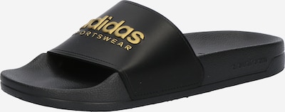 ADIDAS SPORTSWEAR Badeschuh 'ADILETTE' in gold / schwarz, Produktansicht