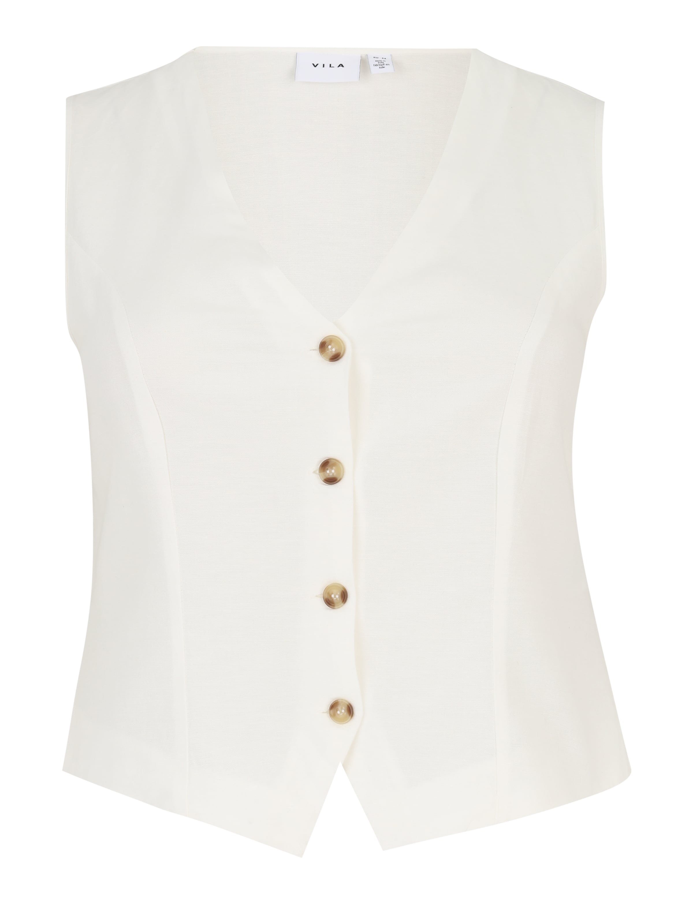 EVOKED Suit Vest 'VIPUPPY' in White: front