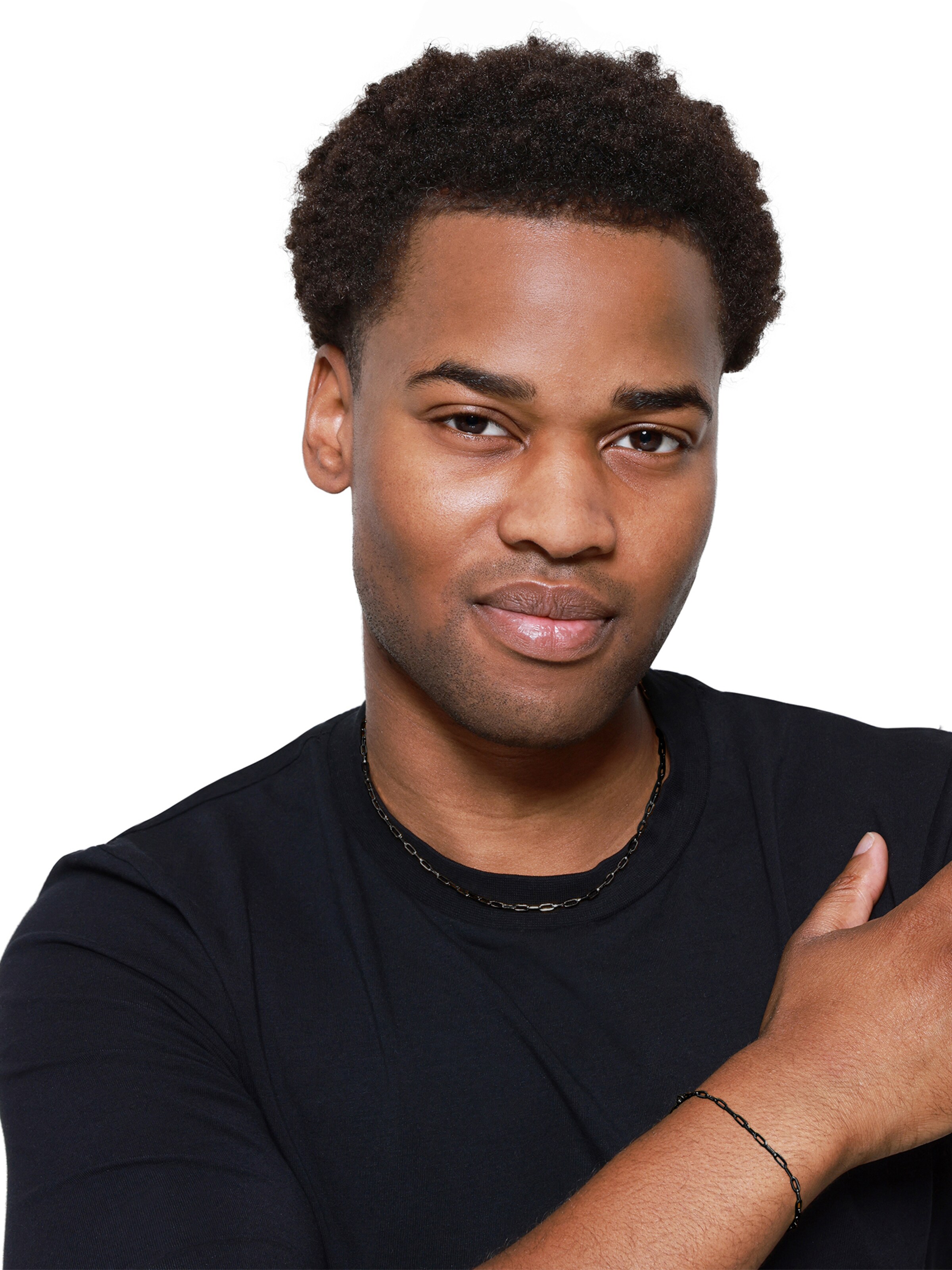 Heideman Schmuckset 'Danny' in Schwarz: Vorderseite