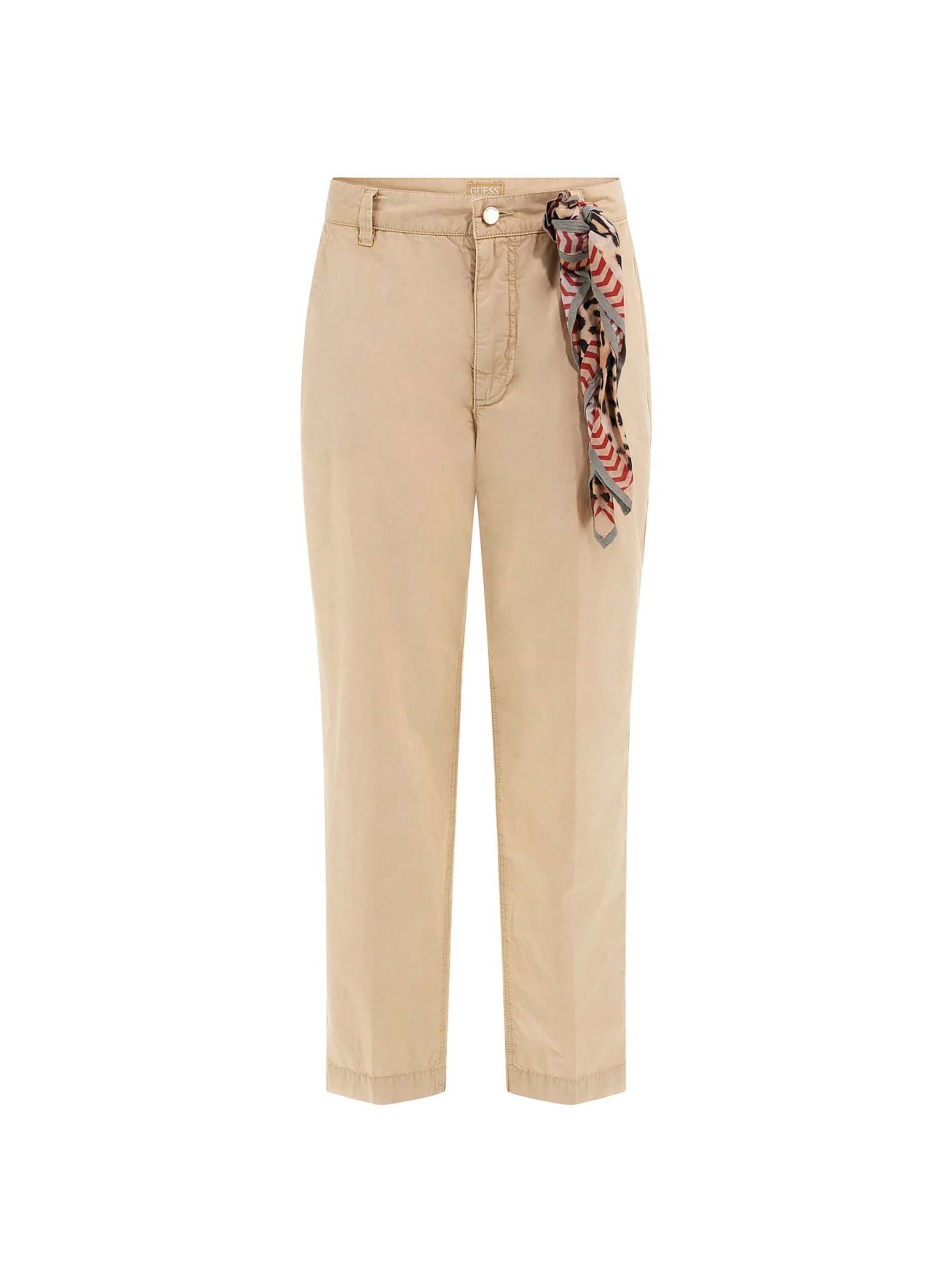 GUESS Tapered Chino trousers 'Candis' in Beige: front