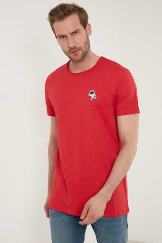 T-Shirt Buratti en rouge : devant