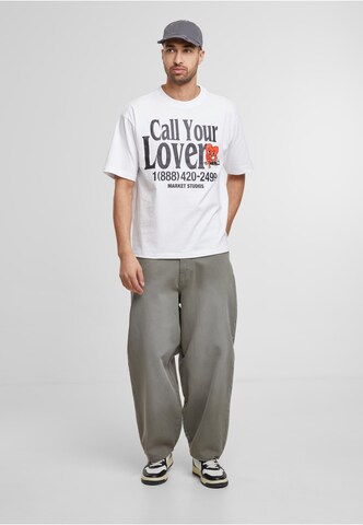 MARKET Shirt 'Call My Lover' in Wit