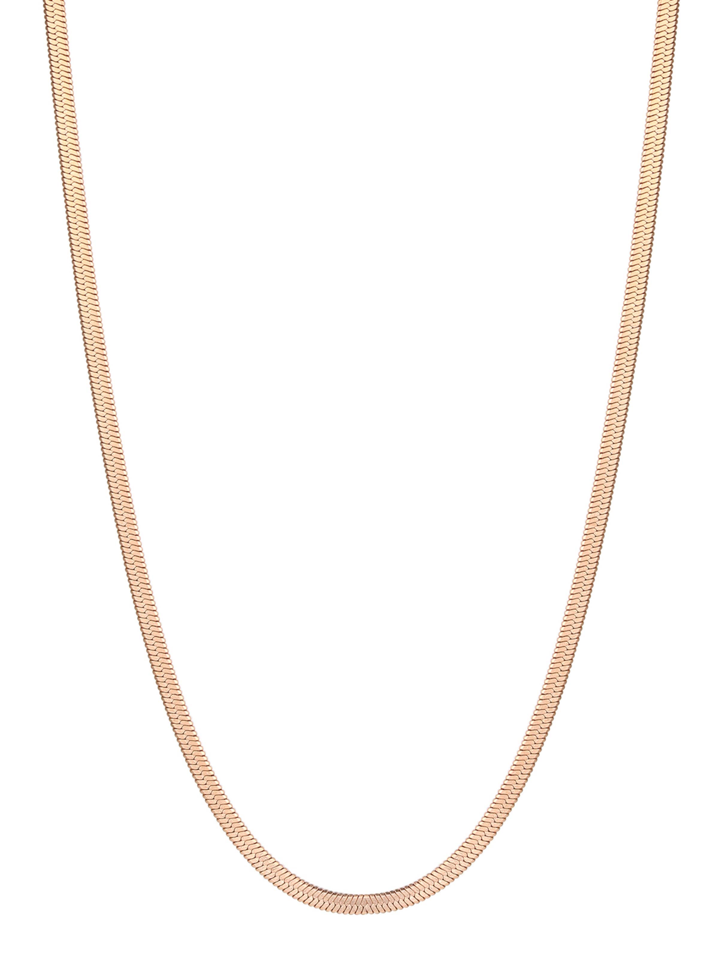 Hey Happiness - Cadena 'Snake' en oro: frente