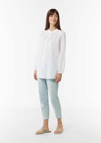 Chemisier comma casual identity en blanc