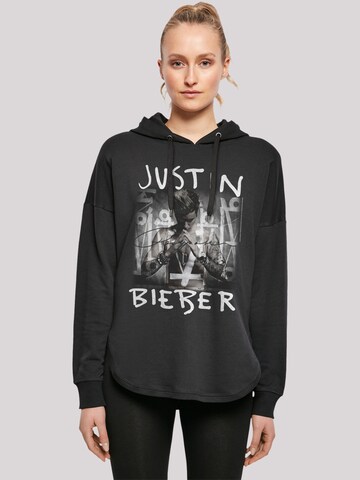 F4NT4STIC Sweatshirt 'Justin Bieber Purpose ' in Zwart: voorkant