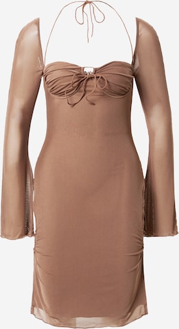 Edikted Dress 'Allegra' in Brown: front