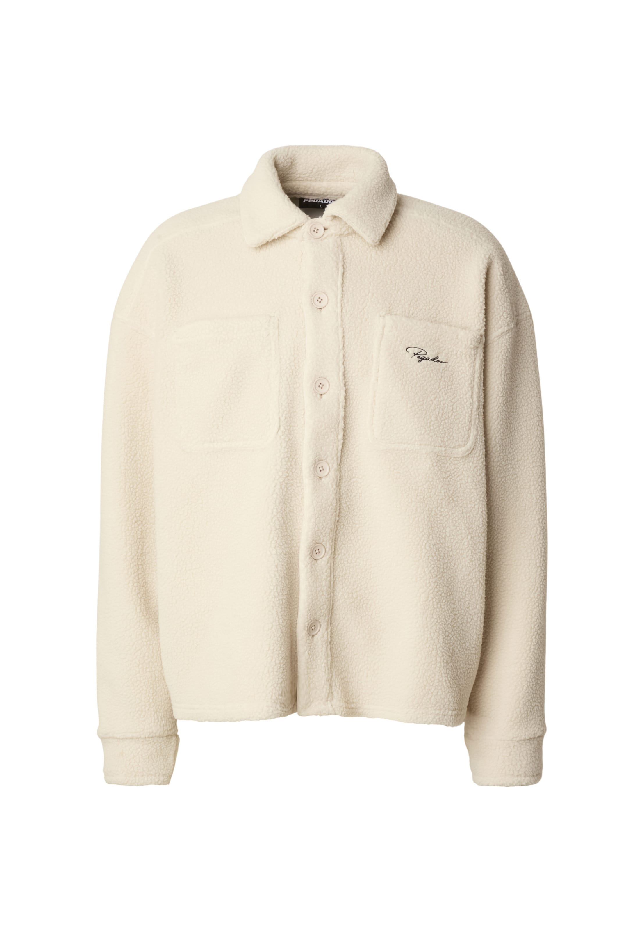 Pegador Fleece jas in Beige: voorkant
