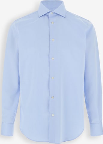 Boggi Milano Regular Fit Hemd in Blau: Vorderseite