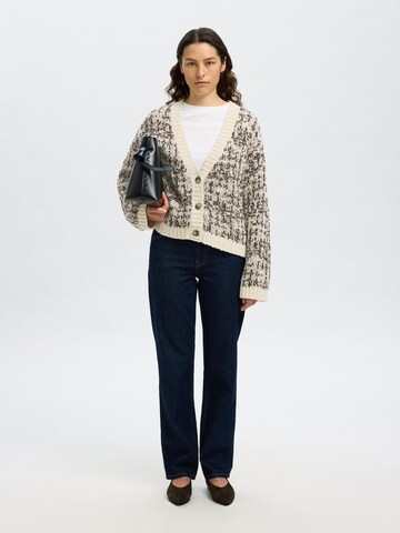 SELECTED Gebreid vest in Grijs