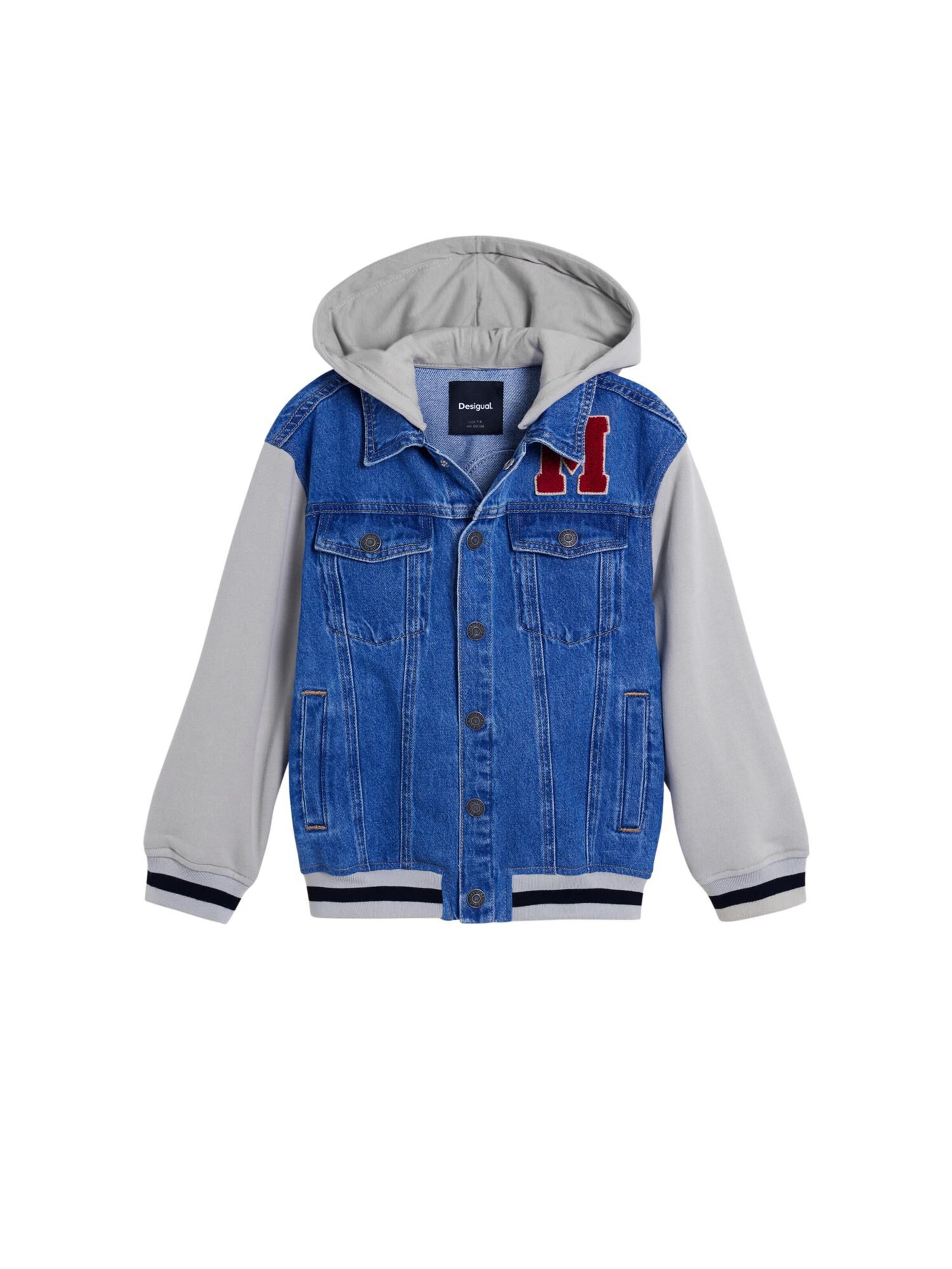 Desigual Välikausitakki 'Mickey Mouse' värissä sininen: etupuoli