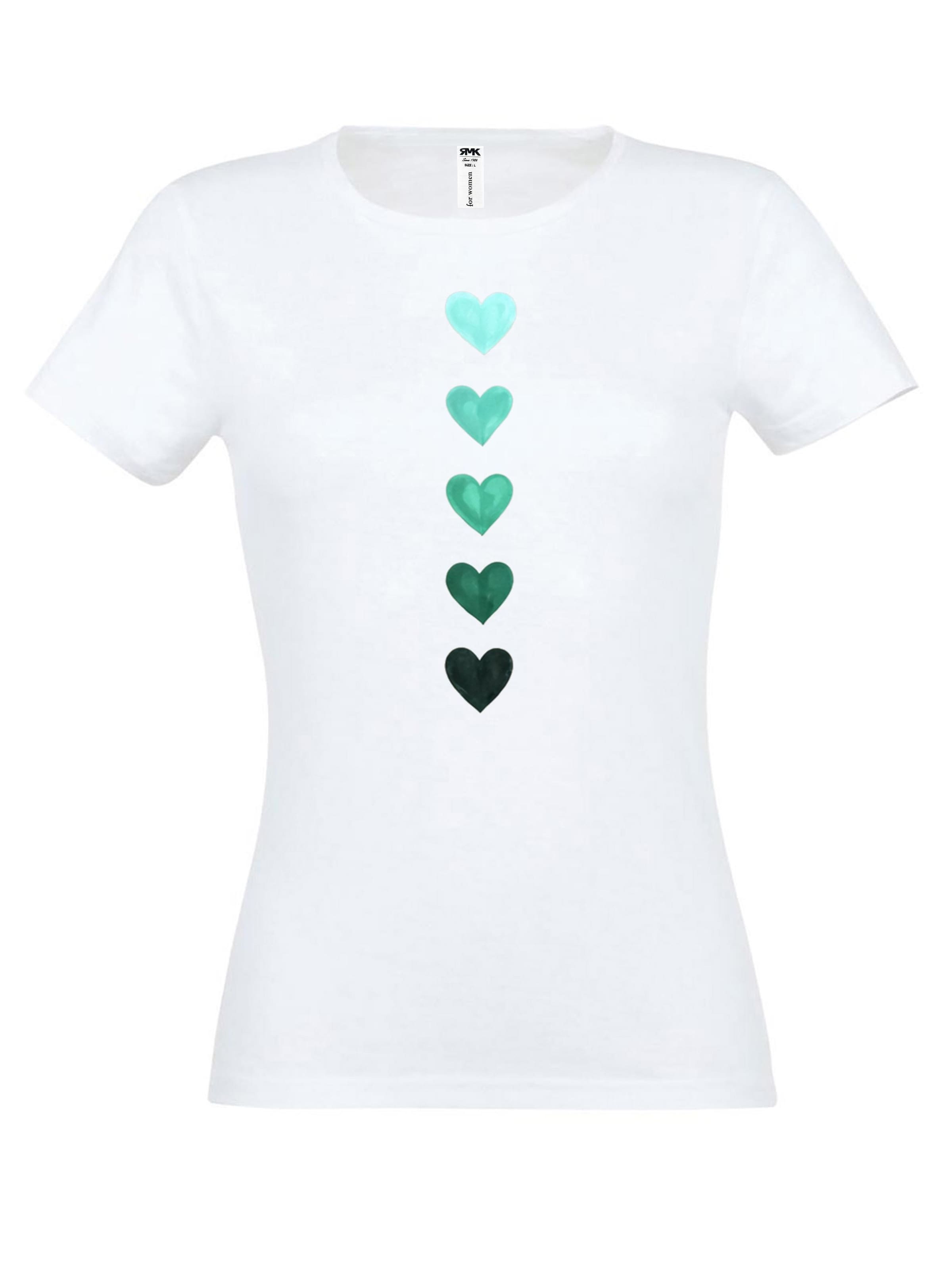 RMK Shirt 'Herz' in White: front