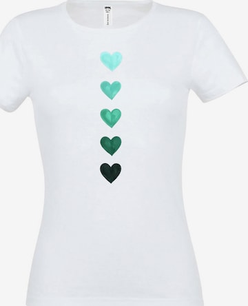 RMK Shirt 'Herz' in White: front