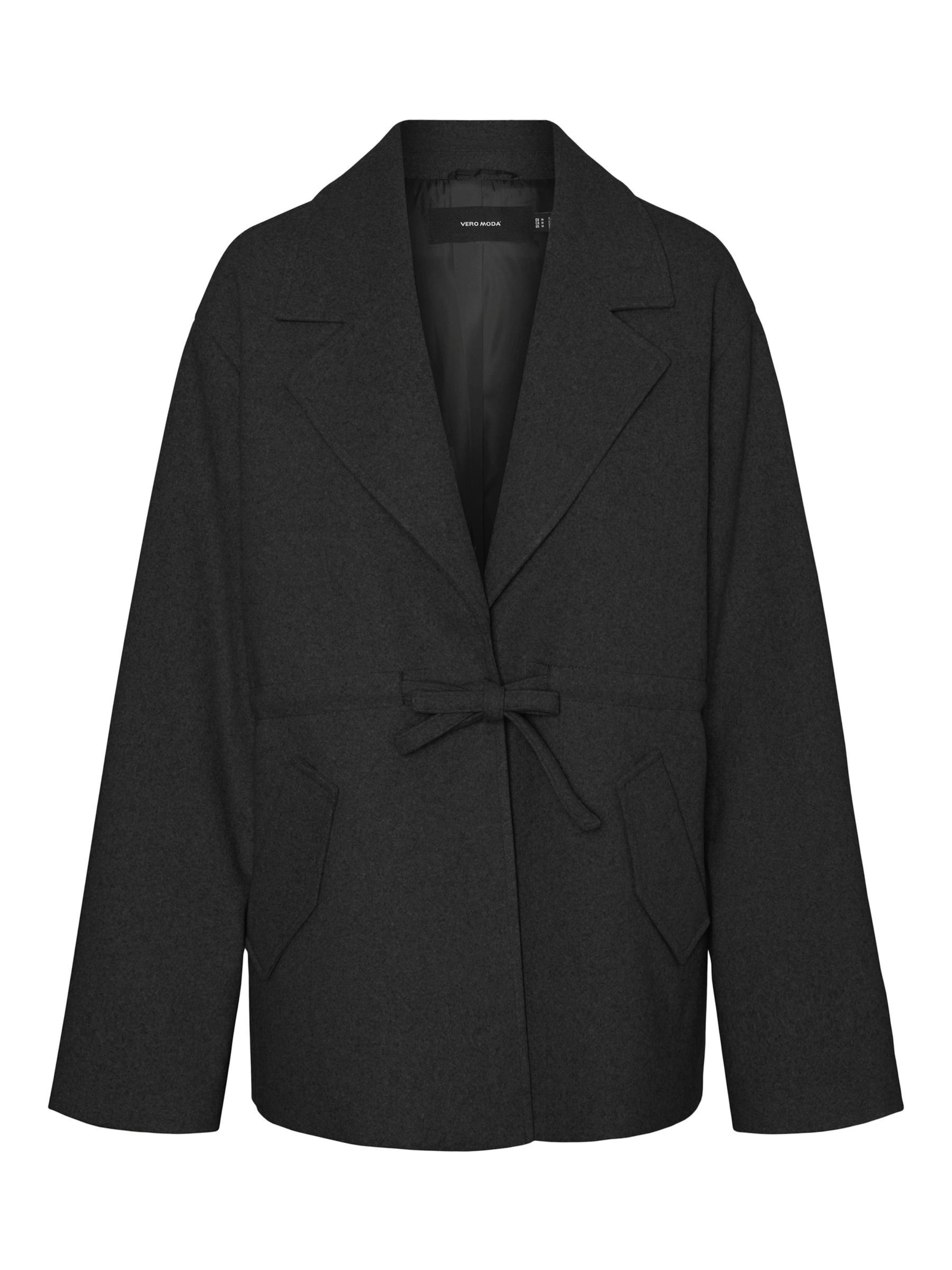 VERO MODA Φθινοπωρινό και ανοιξιάτικο μπουφάν 'VMIngrid' σε μαύρο: μπροστά