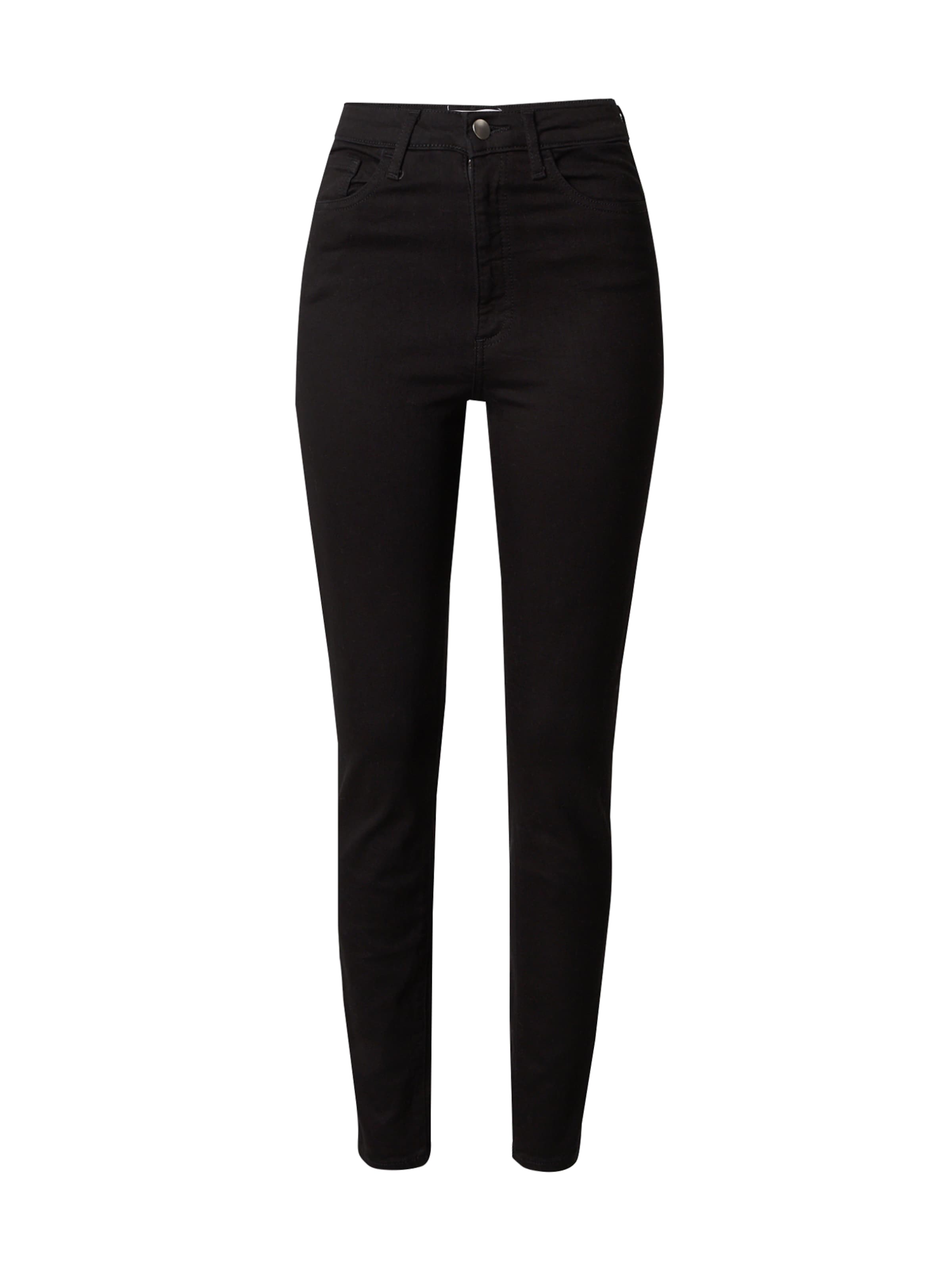 AwareSlimfit Traperice 'LOA' - crna boja: prednji dio