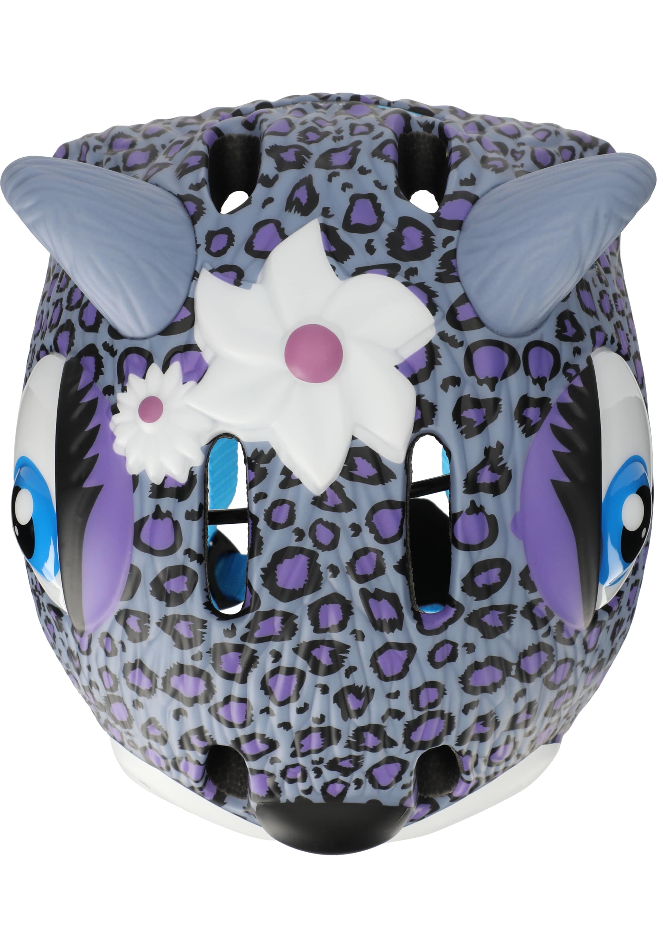 Crazy Safety Fahrradhelm 'Leopard' in Lila