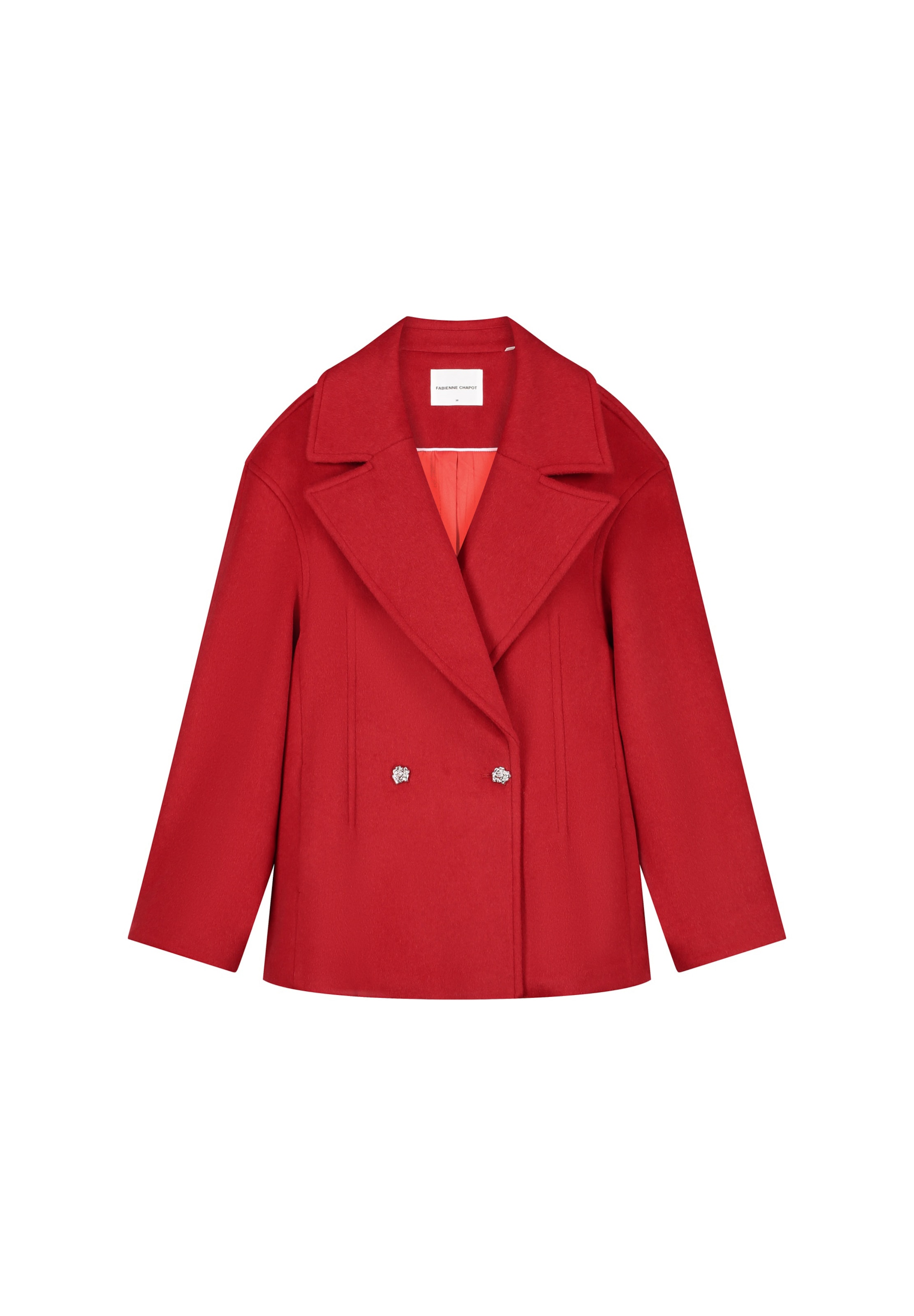 Fabienne Chapot Winter coat in Red: front