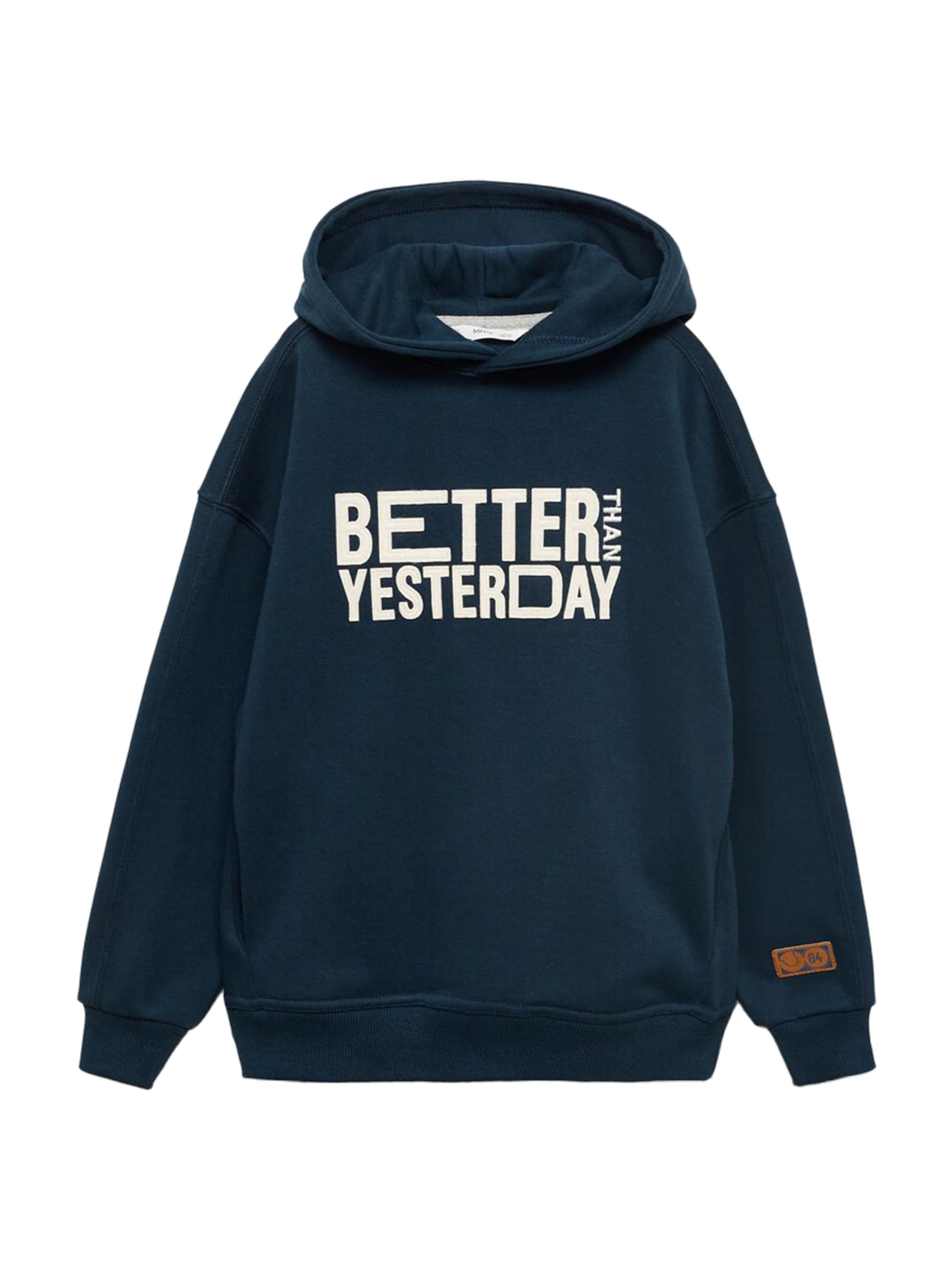 MANGO KIDS Sweatshirt 'BETTER' in Blue: front