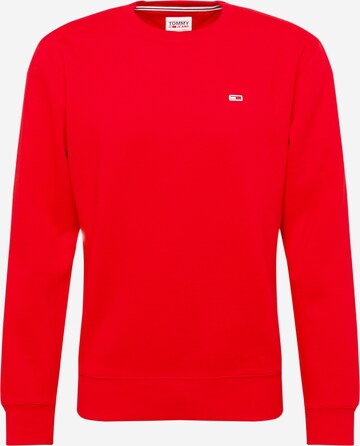 Sweat-shirt Tommy Jeans en rouge : devant