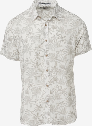 KOROSHI Overhemd in de kleur Grijs / Offwhite, Productweergave