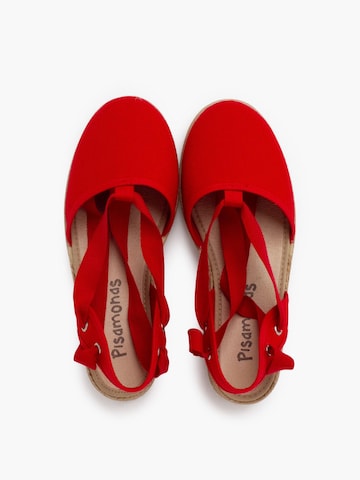 Sandales Pisamonas en rouge