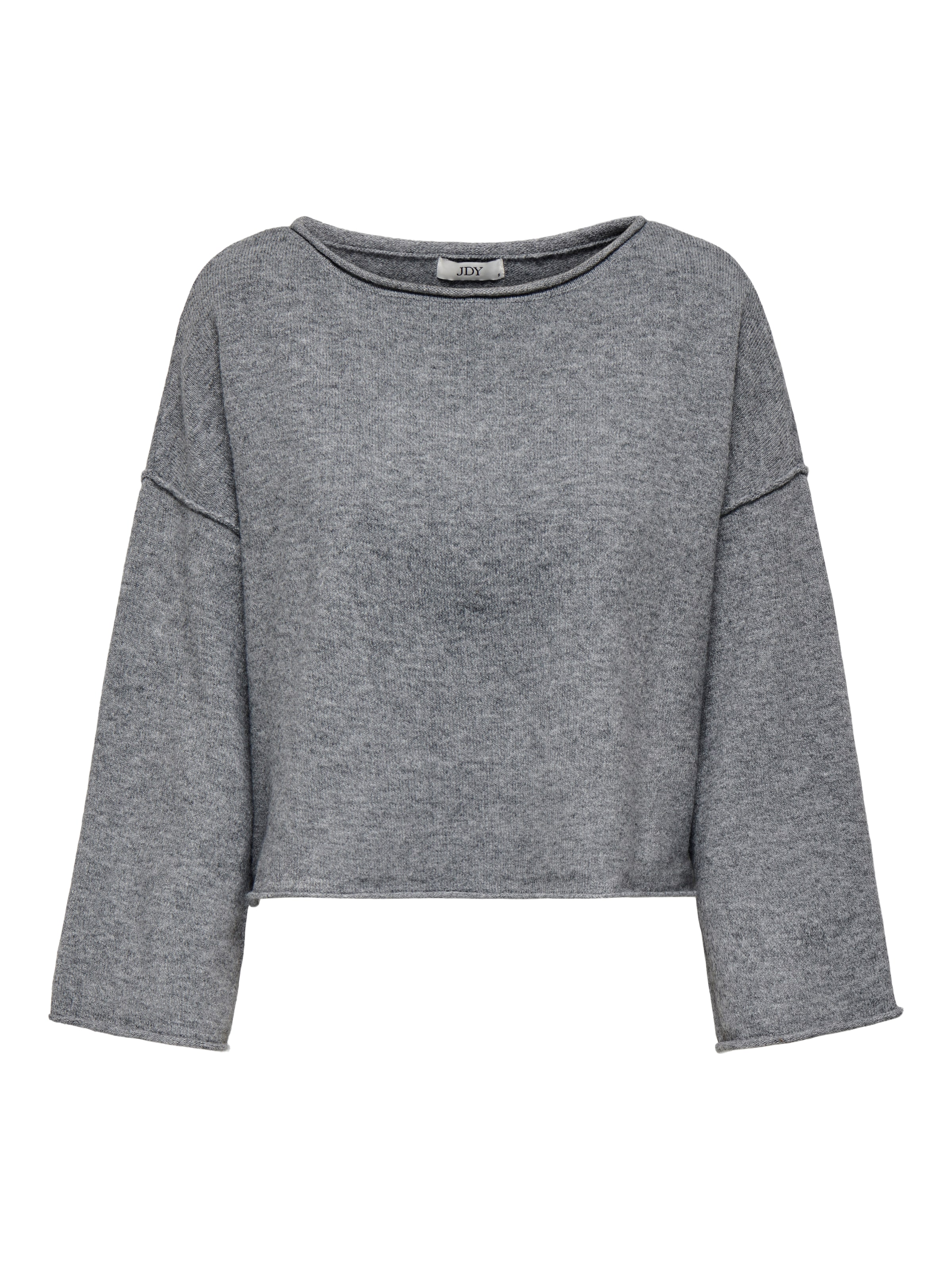 JDY Pullover 'JDYRUE' in Grau: Vorderseite