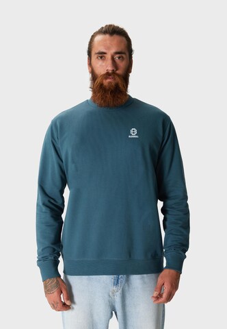 Oldskull Sweatshirt 'Asian Flavour Club Umami' in Blauw: voorkant