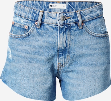 Gina Tricot Regular Jeans i blå: framsida