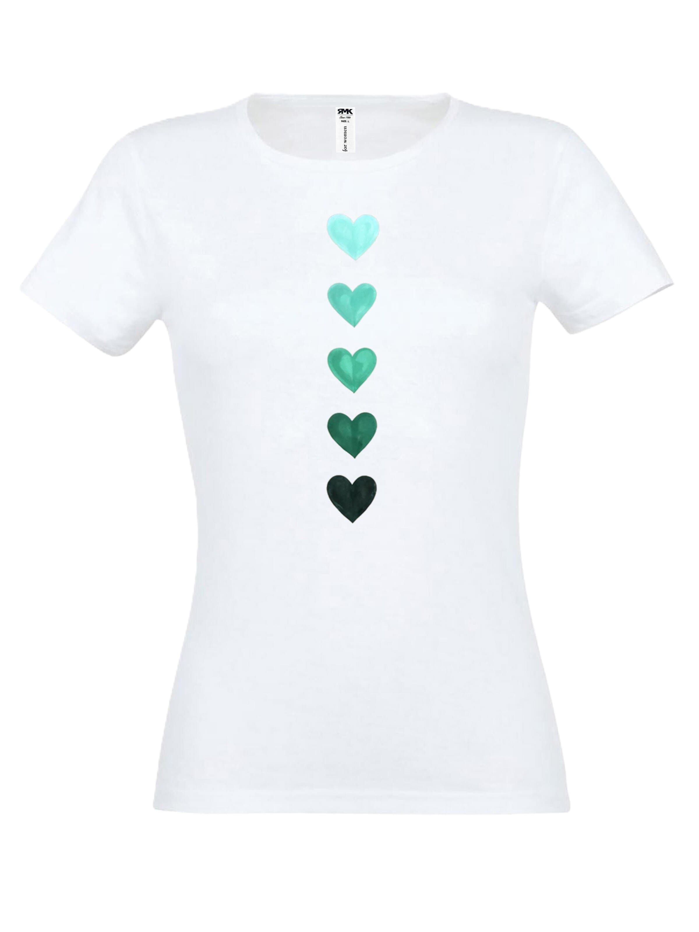 RMK Shirt 'Herz' in White: front