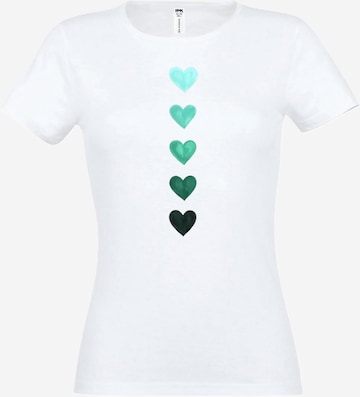 RMK Shirt 'Herz' in White: front