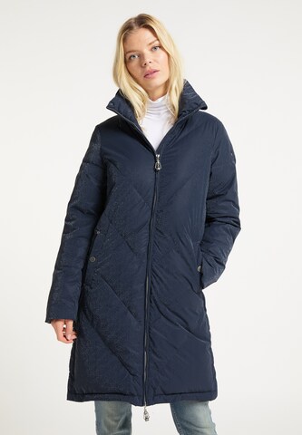 DreiMaster Vintage Winter Coat in Blue: front