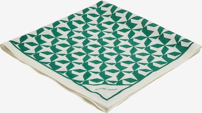 SELECTED HOMME Foulard en vert / blanc, Vue avec produit