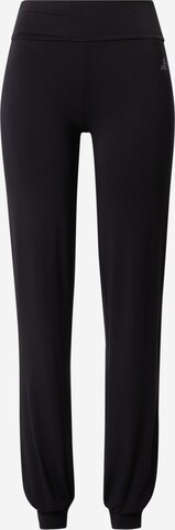 CURARE Yogawear Regular Workout Pants in Black: front