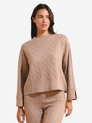 ETAM Schlafshirt 'Blanca' in Beige: Vorderseite