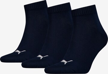 PUMA Ankle Socks in Blue: front