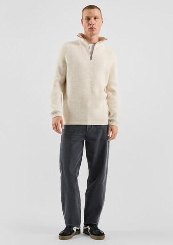 QS - Jersey en beige