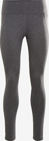 Skinny Pantaloni sport 'Lux' de la Reebok pe gri